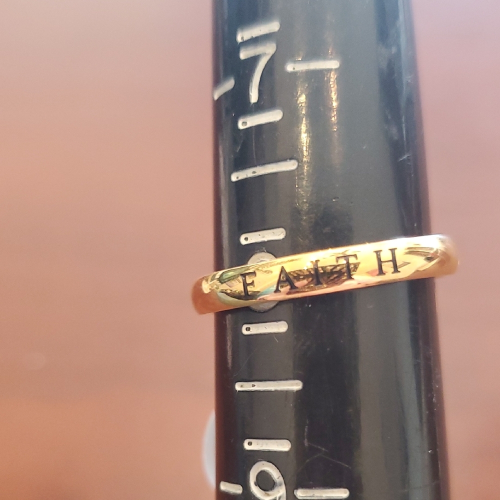 Gold Faith Ring